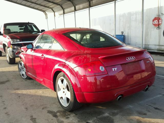 TRUWT28N711025475 - 2001 AUDI TT QUATTRO RED photo 3