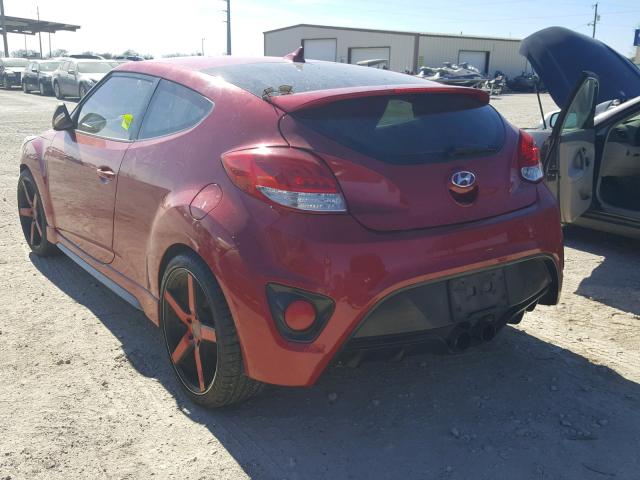 KMHTC6AE6DU178765 - 2013 HYUNDAI VELOSTER T RED photo 3