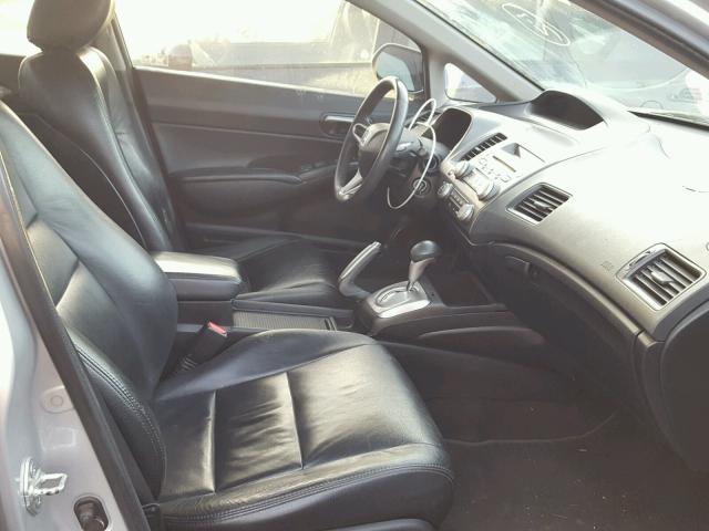 2HGFA16699H361231 - 2009 HONDA CIVIC SILVER photo 5