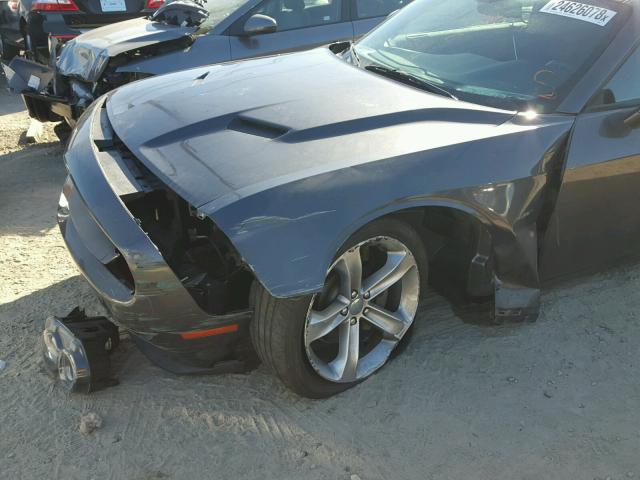 2C3CDZATXFH710644 - 2015 DODGE CHALLENGER GRAY photo 9