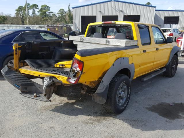 1N6ED29X73C410672 - 2003 NISSAN FRONTIER C YELLOW photo 4