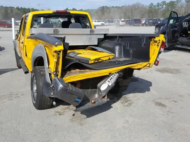 1N6ED29X73C410672 - 2003 NISSAN FRONTIER C YELLOW photo 9