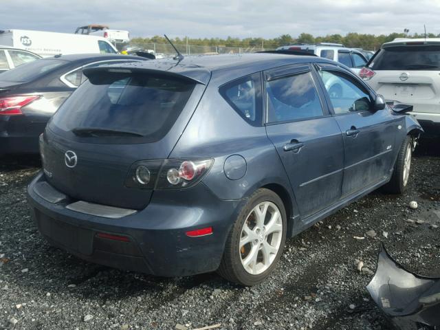 JM1BK344381149025 - 2008 MAZDA 3 HATCHBAC GRAY photo 4