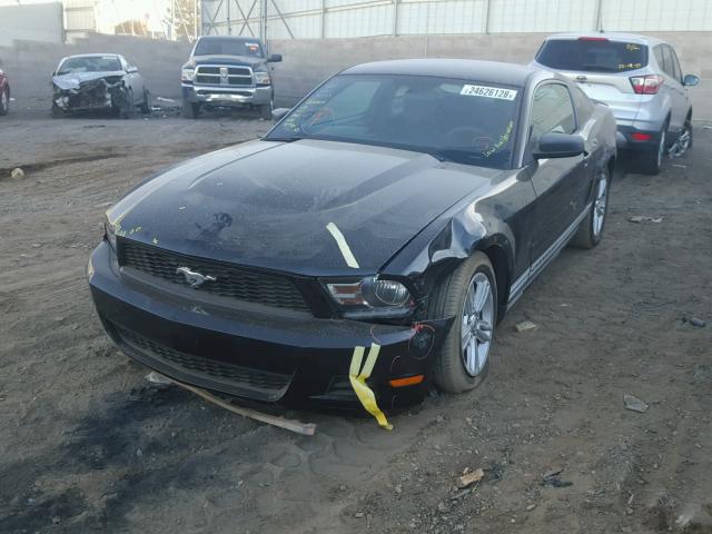 1ZVBP8AN3A5135908 - 2010 FORD MUSTANG BLACK photo 2