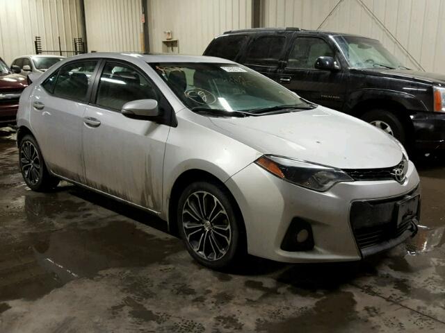 2T1BURHE9EC155046 - 2014 TOYOTA COROLLA L SILVER photo 1