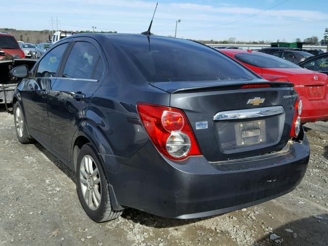 1G1JC5SH5D4190350 - 2013 CHEVROLET SONIC LT GRAY photo 3