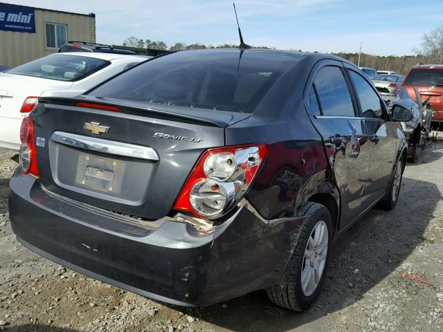 1G1JC5SH5D4190350 - 2013 CHEVROLET SONIC LT GRAY photo 4