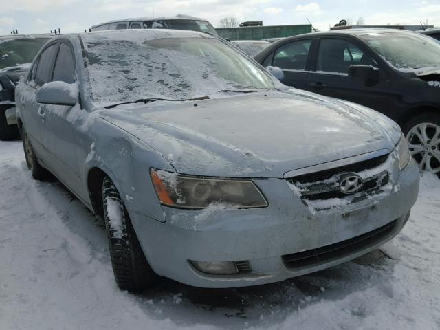 5NPEU46C76H078368 - 2006 HYUNDAI SONATA GLS BLUE photo 1