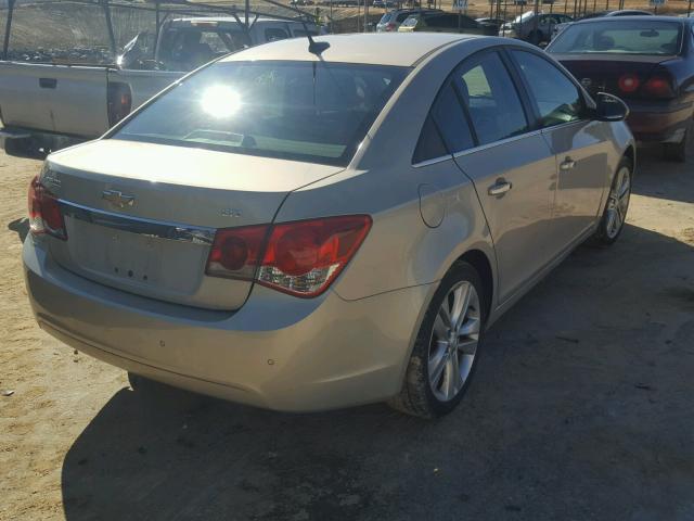 1G1PH5SC9C7145697 - 2012 CHEVROLET CRUZE LTZ GOLD photo 4