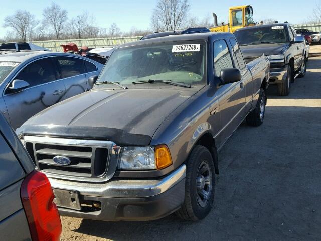 1FTYR14E85PA90775 - 2005 FORD RANGER SUP GRAY photo 2