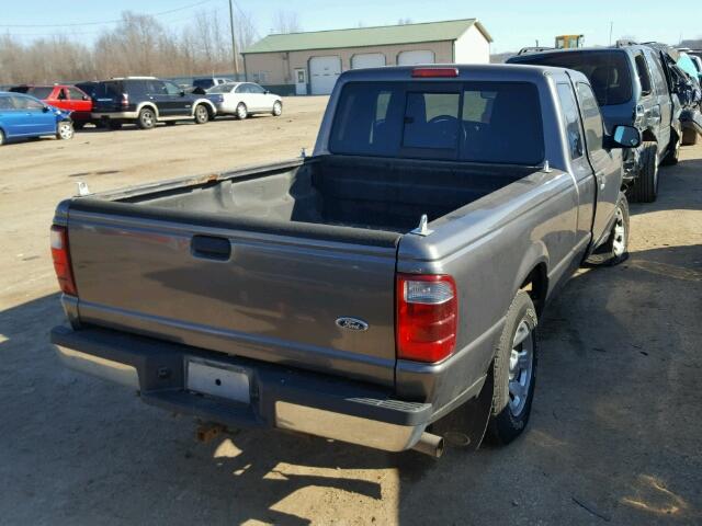 1FTYR14E85PA90775 - 2005 FORD RANGER SUP GRAY photo 4
