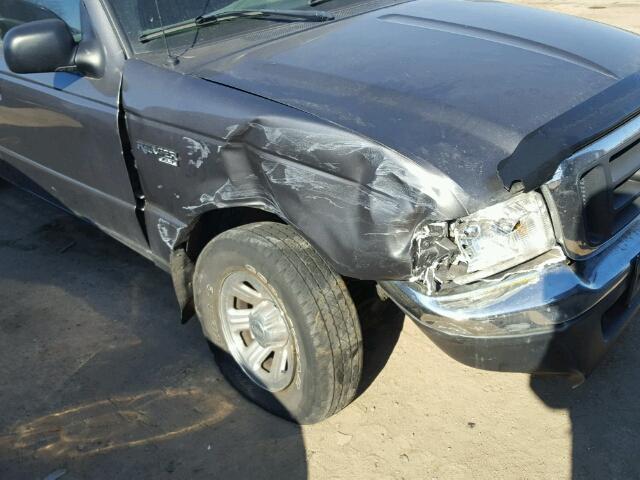 1FTYR14E85PA90775 - 2005 FORD RANGER SUP GRAY photo 9