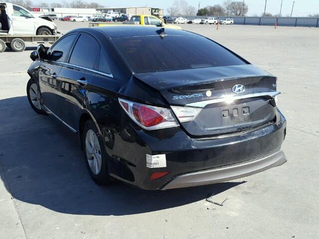 KMHEC4A48DA069214 - 2013 HYUNDAI SONATA HYB BLACK photo 3