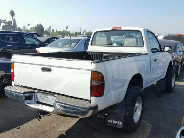 4TAPM62N2WZ073675 - 1998 TOYOTA TACOMA WHITE photo 4