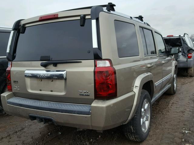 1J8HG58206C275739 - 2006 JEEP COMMANDER TAN photo 4