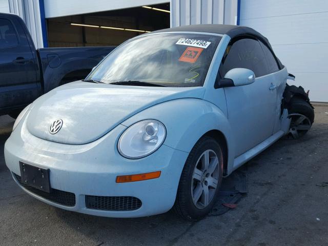 3VWRF31Y16M309765 - 2006 VOLKSWAGEN NEW BEETLE 蓝色 照片 2