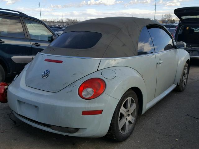 3VWRF31Y16M309765 - 2006 VOLKSWAGEN NEW BEETLE BLUE photo 4