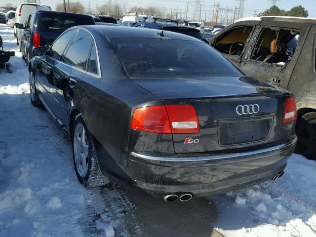 WAUPN44E37N017897 - 2007 AUDI S8 QUATTRO BLACK photo 3