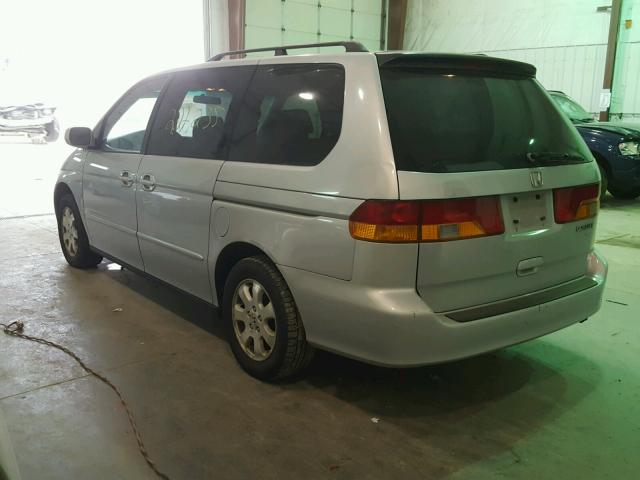 2HKRL186X2H570459 - 2002 HONDA ODYSSEY EX SILVER photo 3