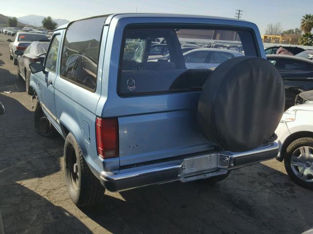 1FMCU14T1KUC33579 - 1989 FORD BRONCO II BLUE photo 3