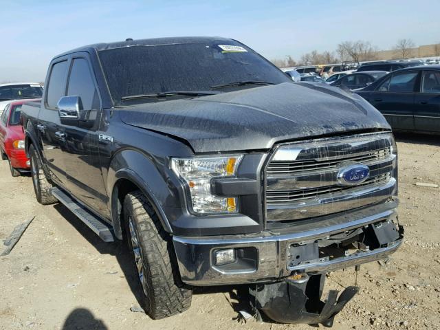 1FTEW1EF0FFC10904 - 2015 FORD F150 SUPER GRAY photo 1