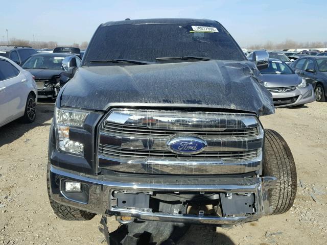 1FTEW1EF0FFC10904 - 2015 FORD F150 SUPER GRAY photo 9