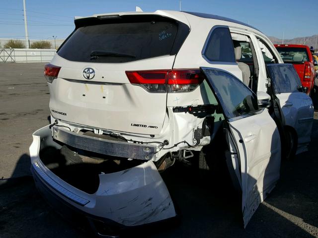 5TDDZRFH2JS812469 - 2018 TOYOTA HIGHLANDER WHITE photo 4