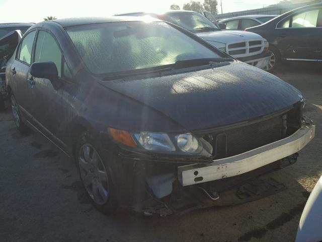 1HGFA16577L005898 - 2007 HONDA CIVIC LX BLUE photo 1