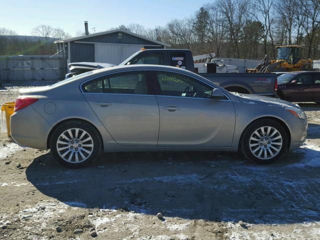 W04GR5EC7B1003778 - 2011 BUICK REGAL CXL SILVER photo 9