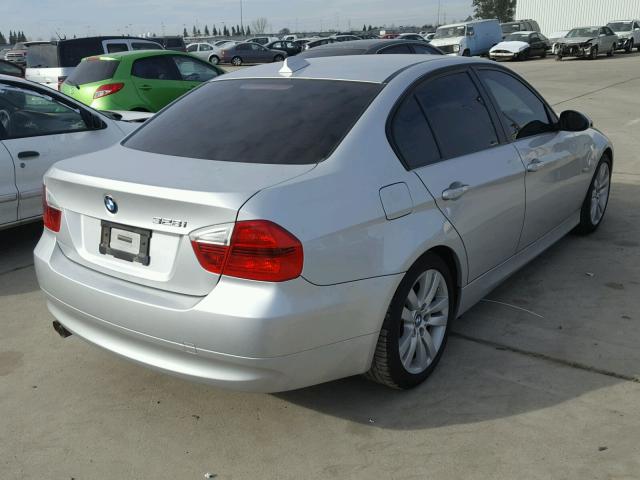 WBAVC53597FZ75036 - 2007 BMW 328 I SULE SILVER photo 4