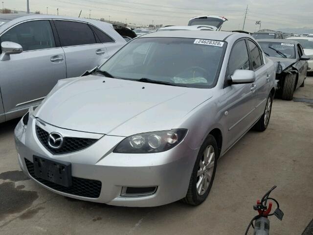 JM1BK12G081862045 - 2008 MAZDA 3 I SILVER photo 2