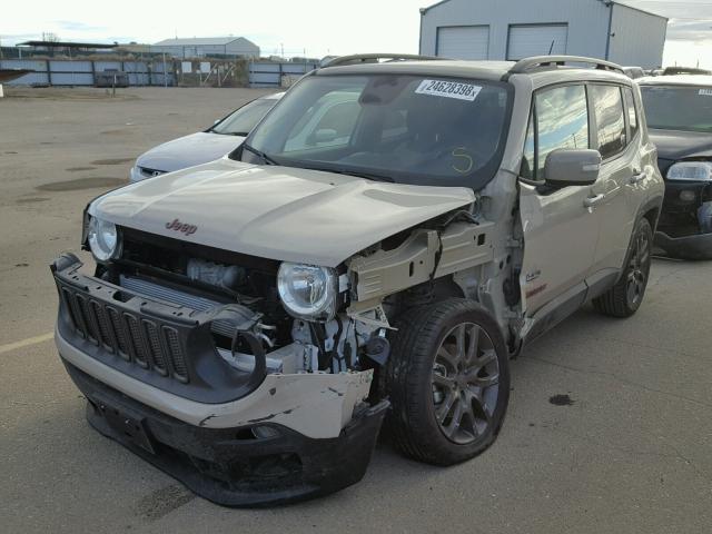 ZACCJABT5GPC79084 - 2016 JEEP RENEGADE L TAN photo 2