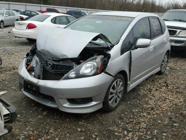 JHMGE8G51CC000493 - 2012 HONDA FIT SPORT SILVER photo 2