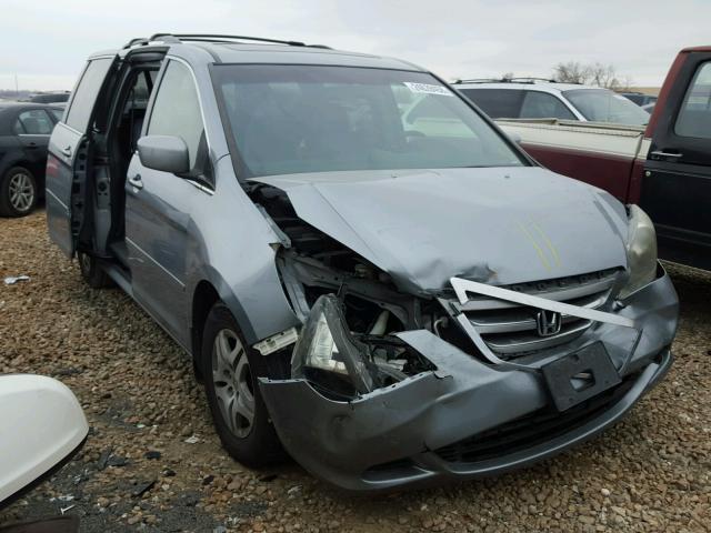 5FNRL38726B100158 - 2006 HONDA ODYSSEY EX BLUE photo 1