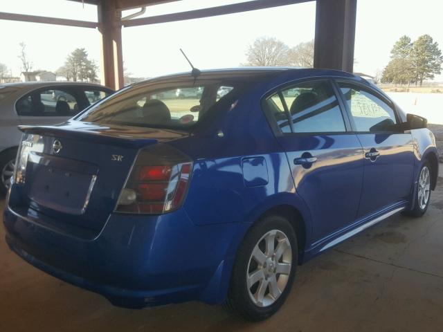 3N1AB6AP1BL635668 - 2011 NISSAN SENTRA 2.0 BLUE photo 4