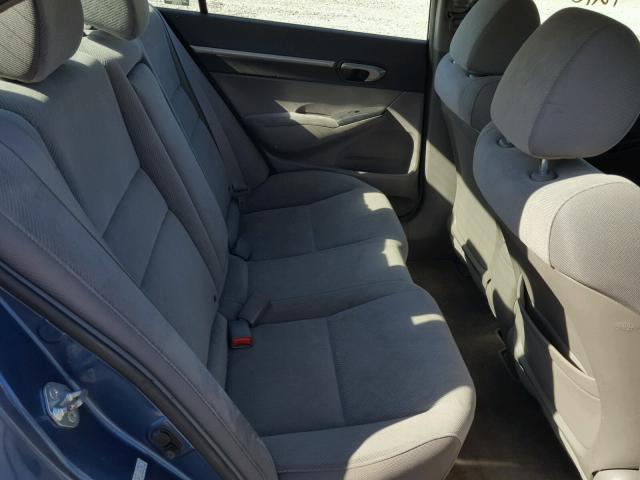 19XFA16849E026096 - 2009 HONDA CIVIC EX ლურჯი ფოტო 6
