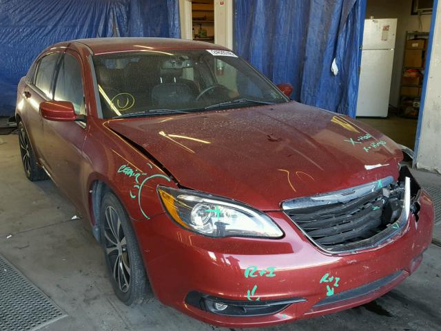 1C3BC8FG8BN567473 - 2011 CHRYSLER 200 S MAROON photo 1