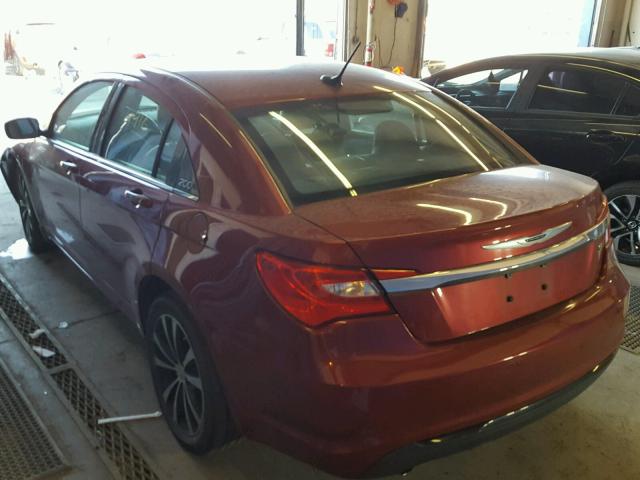 1C3BC8FG8BN567473 - 2011 CHRYSLER 200 S MAROON photo 3