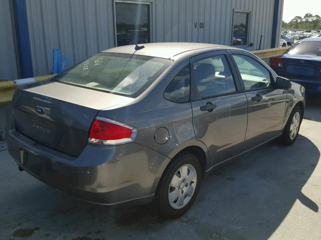 1FAHP3EN0AW277160 - 2010 FORD FOCUS S GRAY photo 4