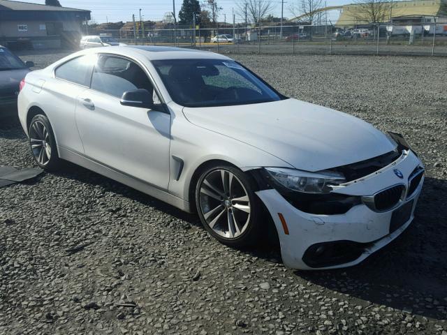 WBA3N7C57EF719598 - 2014 BMW 428 I WHITE photo 1