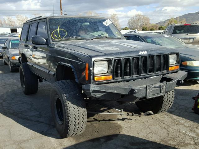 1J4FF58S1YL176426 - 2000 JEEP CHEROKEE C BLACK photo 1