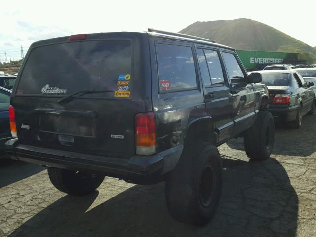 1J4FF58S1YL176426 - 2000 JEEP CHEROKEE C BLACK photo 4