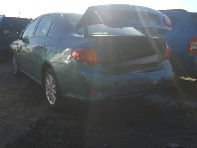 JTDBU4EE3A9120641 - 2010 TOYOTA COROLLA BA TEAL photo 3