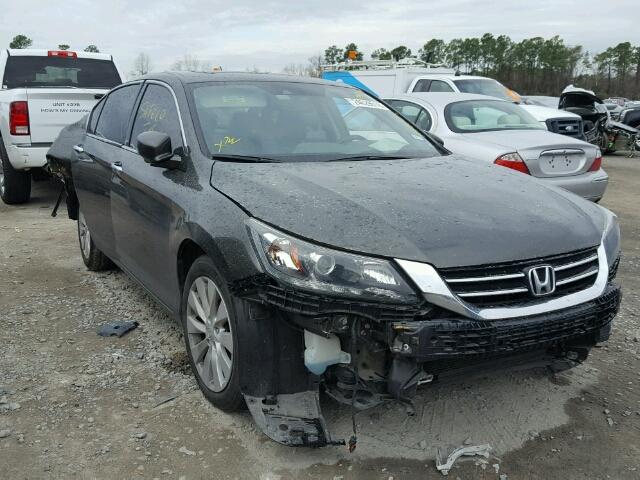 1HGCR3F85EA025948 - 2014 HONDA ACCORD EXL GRAY photo 1