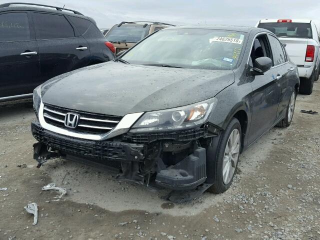 1HGCR3F85EA025948 - 2014 HONDA ACCORD EXL GRAY photo 2