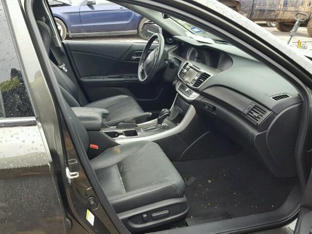 1HGCR3F85EA025948 - 2014 HONDA ACCORD EXL GRAY photo 5