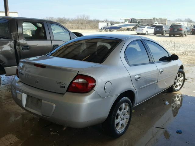 1B3ES56C45D176789 - 2005 DODGE NEON SXT GOLD photo 4