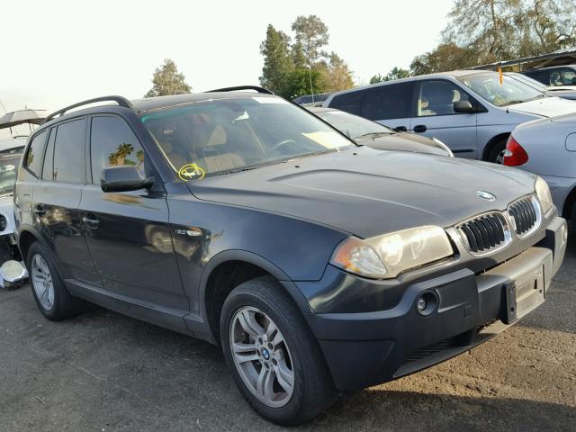 WBXPA93475WD16844 - 2005 BMW X3 3.0I CHARCOAL photo 1