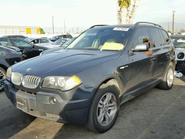 WBXPA93475WD16844 - 2005 BMW X3 3.0I CHARCOAL photo 2