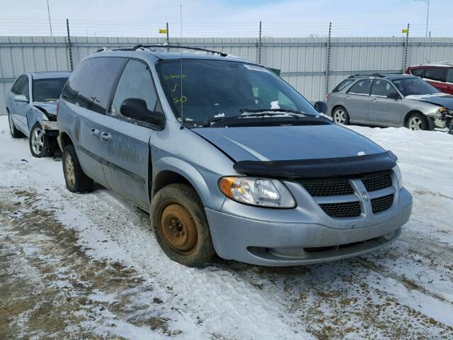 1D4GP45R64B597175 - 2004 DODGE CARAVAN SX BLUE photo 1